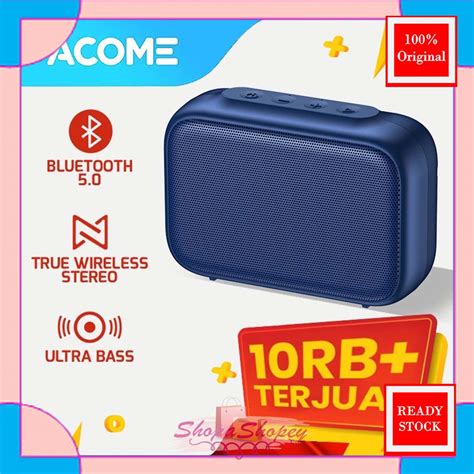 Acome Speaker Bluetooth 5.0 Portable Ultra Bass TWS Garansi Resmi 1 Tahun A1 SENSE